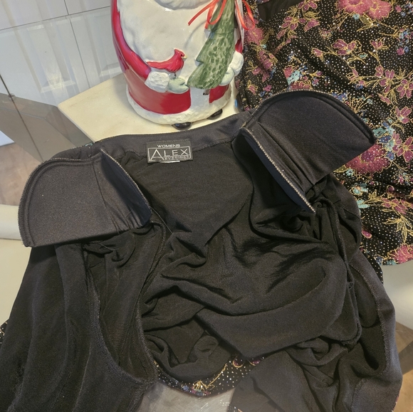 Plus Alex Evenings vintage swing jacket w/ match tank, shoulder pads 80s vibes - Picture 5 of 7